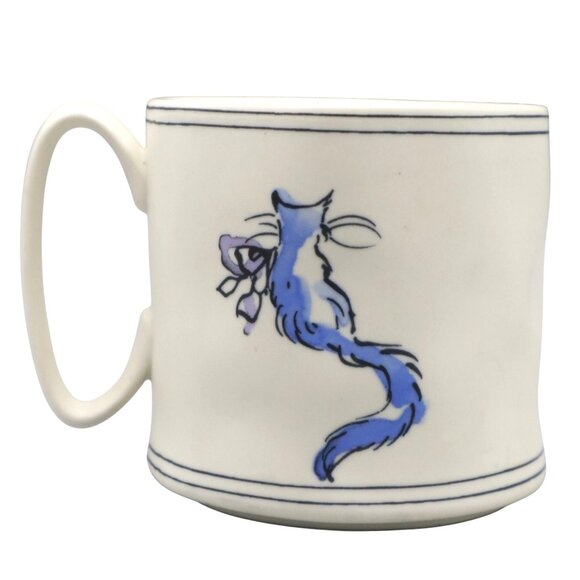 Anthropologie Ciao Bella Mug White Kitschy Cottagecore Boho Bohemian Kitchen - Picture 3 of 11